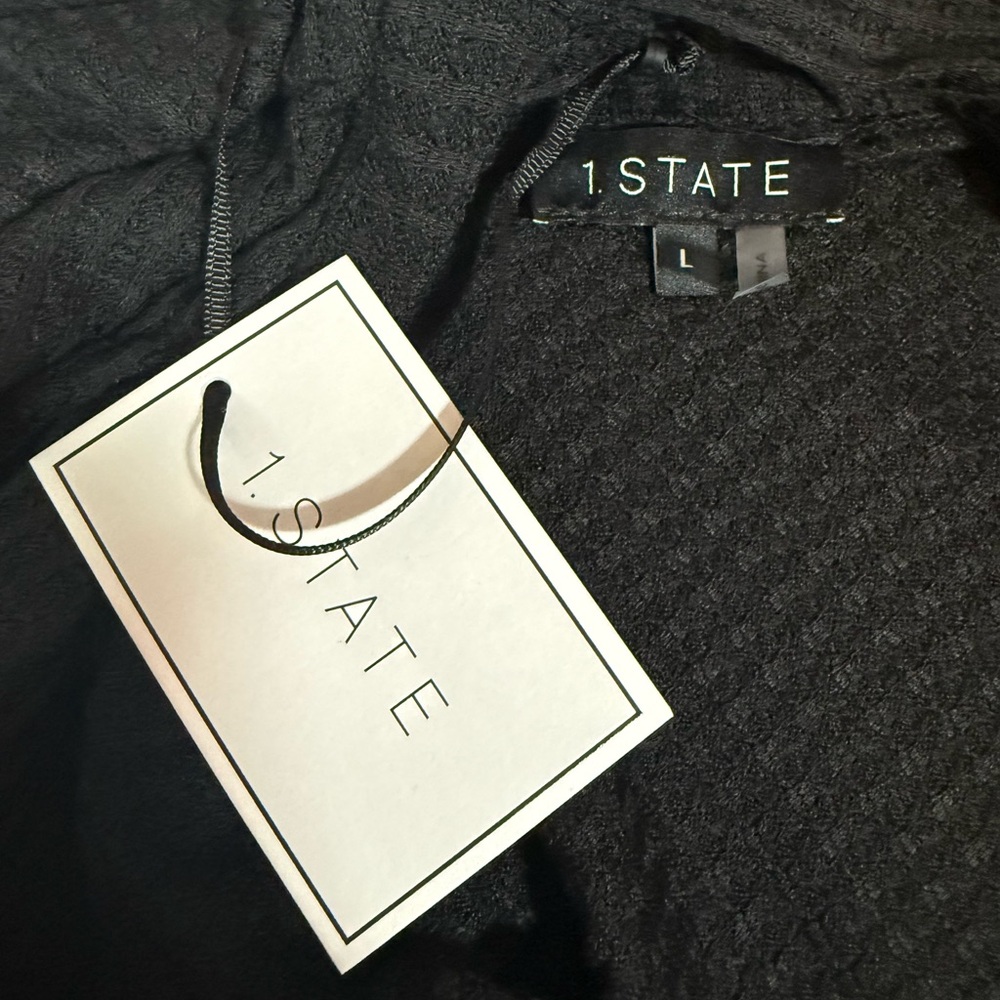 1.STATE Black Waffle Knit Sweater 🖤 - Picture 2 of 6